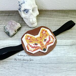 OOAK Fox Eye Patch, Adjustable Costume Accessory, Statement Vision Ocular Aid